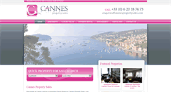 Desktop Screenshot of cannespropertysales.com